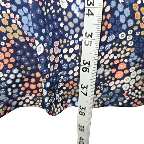 Kaileigh Stitch Fix Women XL Tasha Knit Mini Dress Ditsy Floral Navy Stretch NWT - Picture 8 of 15